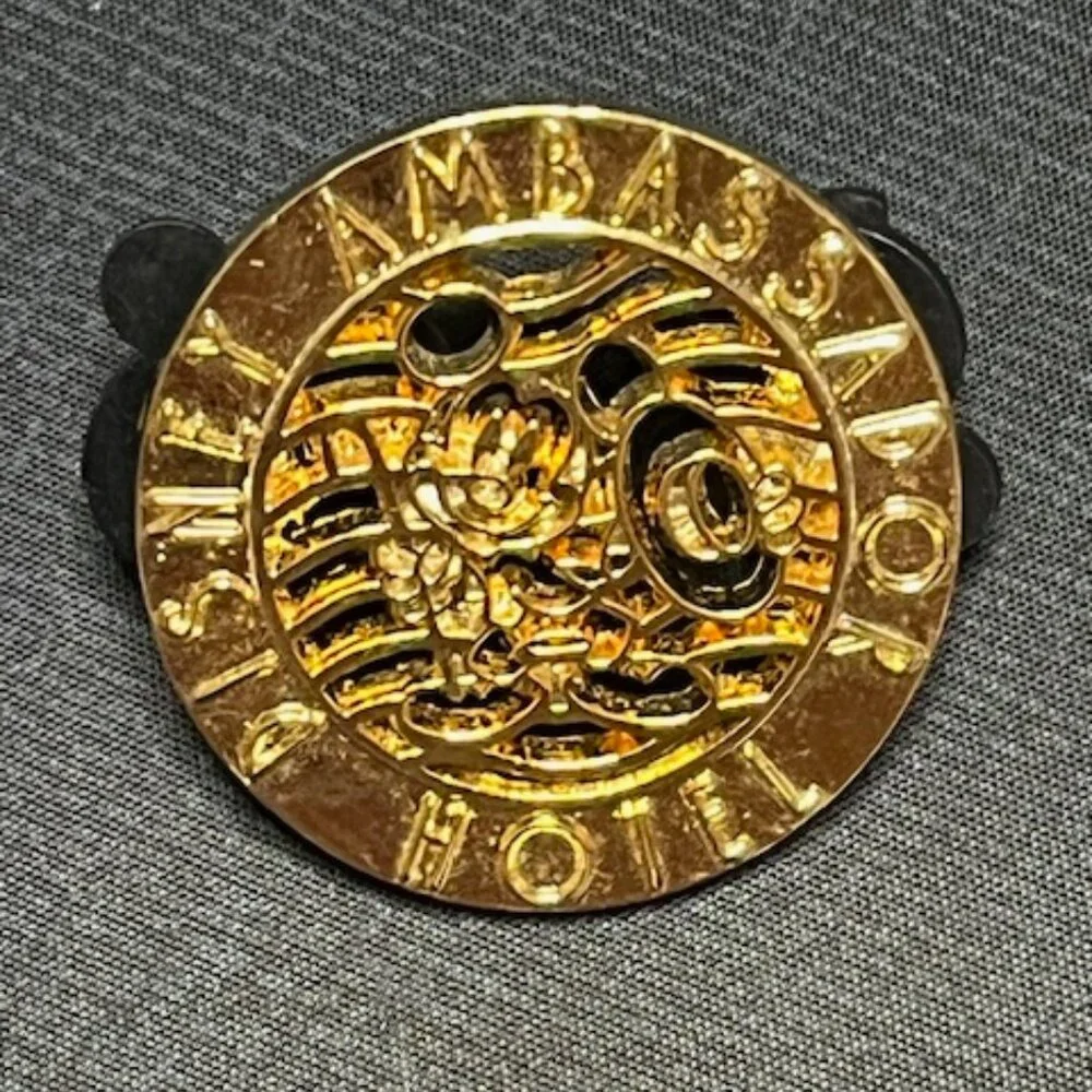 Tokyo Disney Resort Ambassador Hotel Mickey Mouse Gold Pin Badge Collection